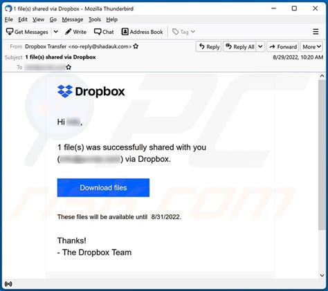 no-reply@dropbox.com|dropbox phishing email 2022.